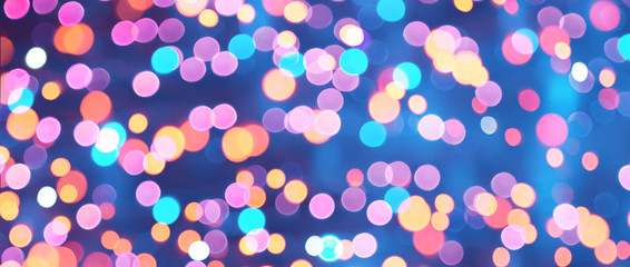 Сolorful Festive abstract Background with bokeh light