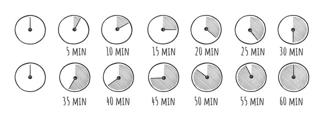 Stopwatch, sport clock timer set