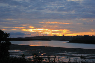 Sunset in port albert