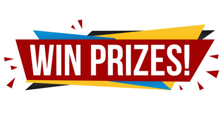 Win prizes banner design