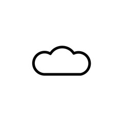 Outline cloud icon illustration vector symbol