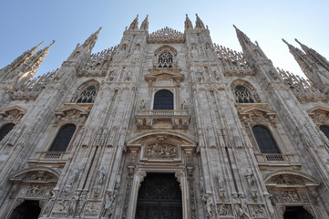 Fototapeta na wymiar Duomo di Milano (Milan Cathedral)