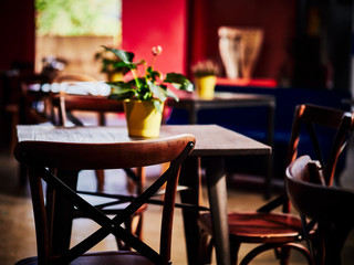 table in restaurant