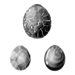 Vector design of monster and fantasy symbol. Collection of monster and big vector icon for stock.