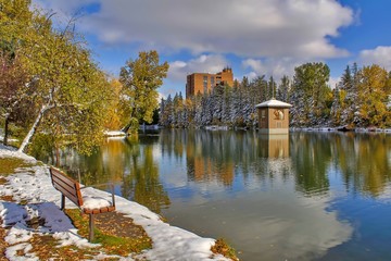 Winter Lake Reflections