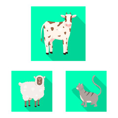 Vector illustration of breeding and kitchen icon. Collection of breeding and organic vector icon for stock.
