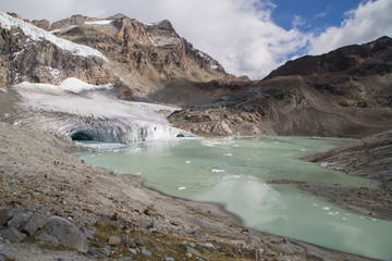 The Fellaria glacier in Valmalenco