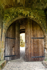 Main entrance doorway into Linlithgow Palace