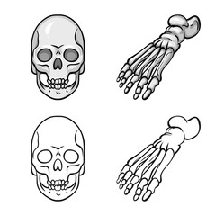 Vector illustration of medicine and clinic symbol. Collection of medicine and medical stock symbol for web.