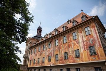 Fototapeta na wymiar Altes Rathaus Bamberg - Ostfassade