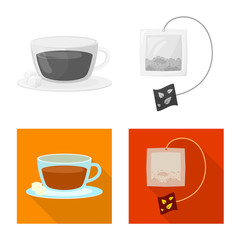 Isolated object of healthy and floral symbol. Set of healthy and gradient vector icon for stock.