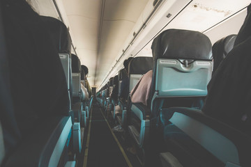 interior of a airplane