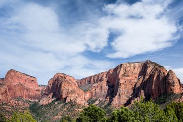 Red rock scenery at Kolob Canyons in Zion National Park, Utah, USA