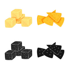 Isolated object of Oktoberfest and bar icon. Collection of Oktoberfest and cooking vector icon for stock.