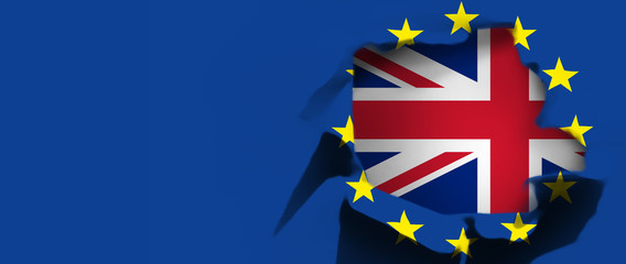 Brexit Konzept - Großbritannien  verlässt die Europäische Union