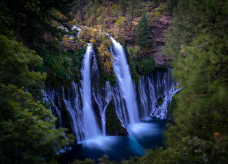 Waterfall in a paradise at California, McArthur Burney Falls, California, Nature, Amazing Waterfall