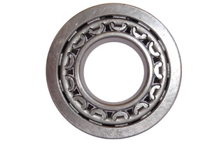 rough metal surface of bearing ball after clean with electrolysis 