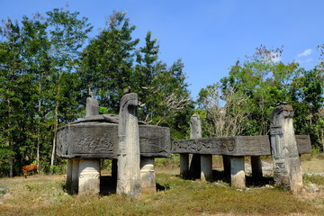 Fototapeta premium Indonesia Sumba traditional Raja stone tombs