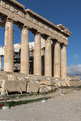 Fototapeta premium The Parthenon in the Acropolis of Athens, Greece