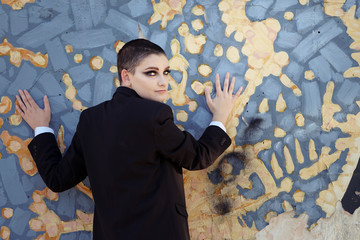 modern grunge young business woman