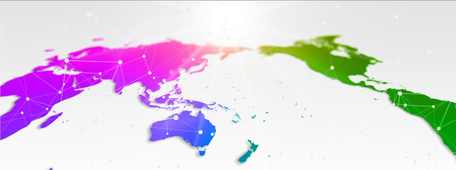 抽象的な世界地図