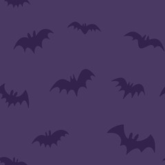 Halloween bats seamless pattern. Texture background of bat vector illustrations.