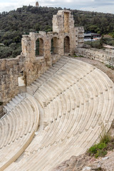 Odeon of Herodes Atticus in the Acropolis of Athens, Greece