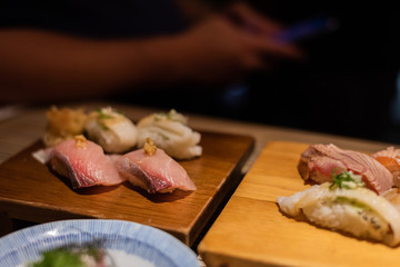 delicious japanese sushi