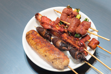 Taiwanese snacks of bbq