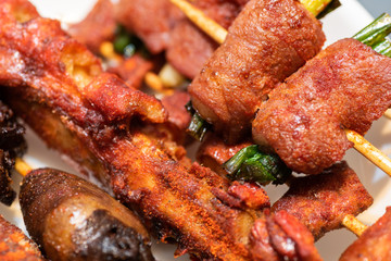 Taiwanese snacks of bbq