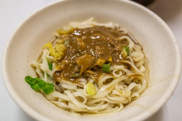 Taiwanese famous snacks of sesame paste noodles