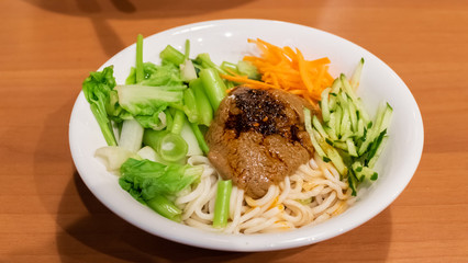 Taiwanese famous snacks of sesame paste noodles
