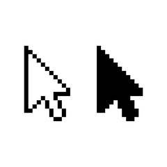 Obraz premium Cursor click icon isolated on white background