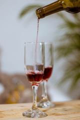 glass of red wine