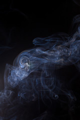 Obraz premium Smoke on a black background.