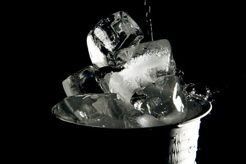 Opaque ice cube background