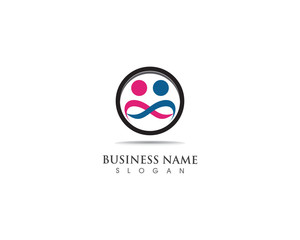 people Logo and vector template icon
