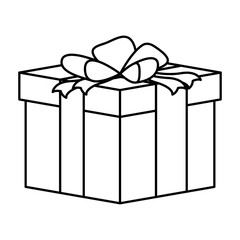gift box present isolated icon