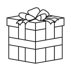 gift box present isolated icon