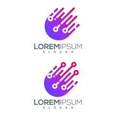 technology logo design ready to use