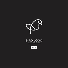 Bird logo and icon design vector template .