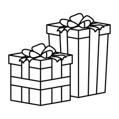 gifts boxes presents isolated icons