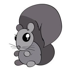 Cute Cartoon Squirrel