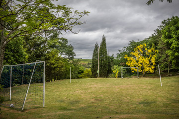 campo de futebol na fazenda