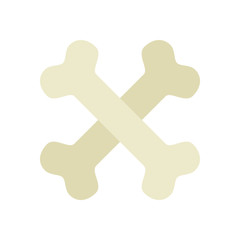 halloween bones crossed isolated icon vector illustration design