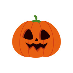 halloween pumpkin traditional isolated icon vector illustration design