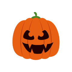 halloween pumpkin traditional isolated icon vector illustration design