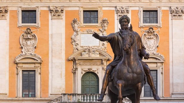 Marcus Aurelius Statue, Campidoglio square, Rome, Italy, Europe