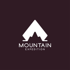 Mountain Vector Design. Modern mountain logo. Mountain icon template