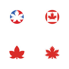 Stylized Autumn Maple Leaf Foliage logo